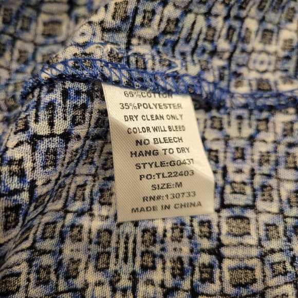 Umgee Aztec Print Tribal Boho Babydoll Tunic Dress Size Medium - Picture 6 of 11